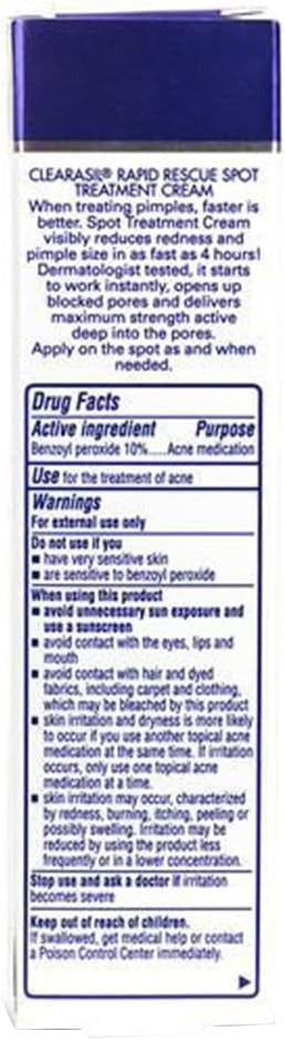 Clearasil Rapid Rescue Spot Treatment Cream