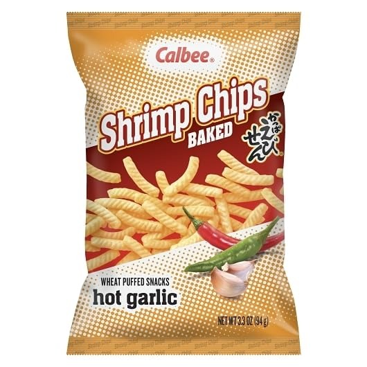 Hot Garlic Baked Shrimp Chips (6 Pack)