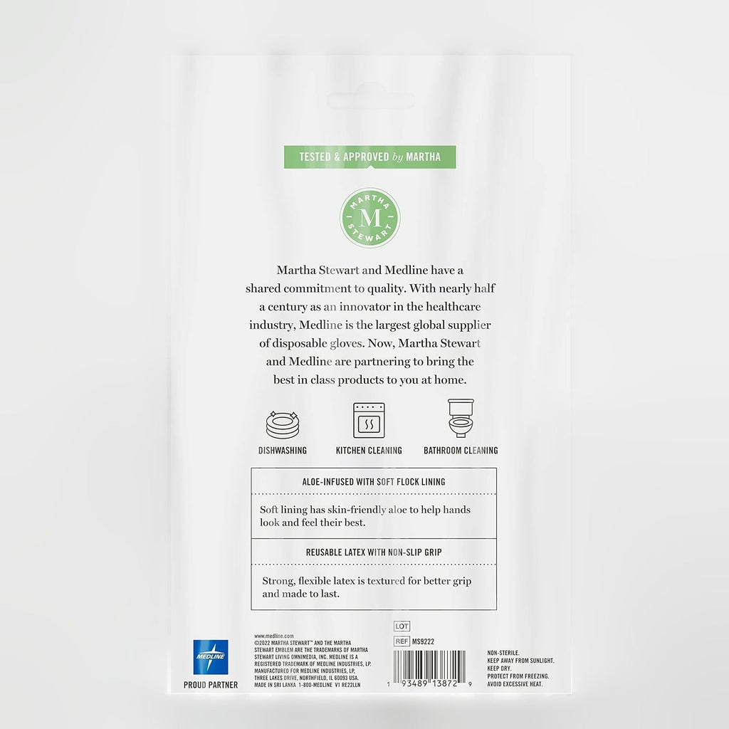 Latex Household Cleaning Gloves With Aloe - S/M