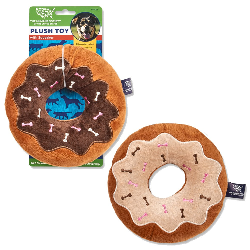 Plush Dog Toy Donut - Assorted Colors (1 CT)