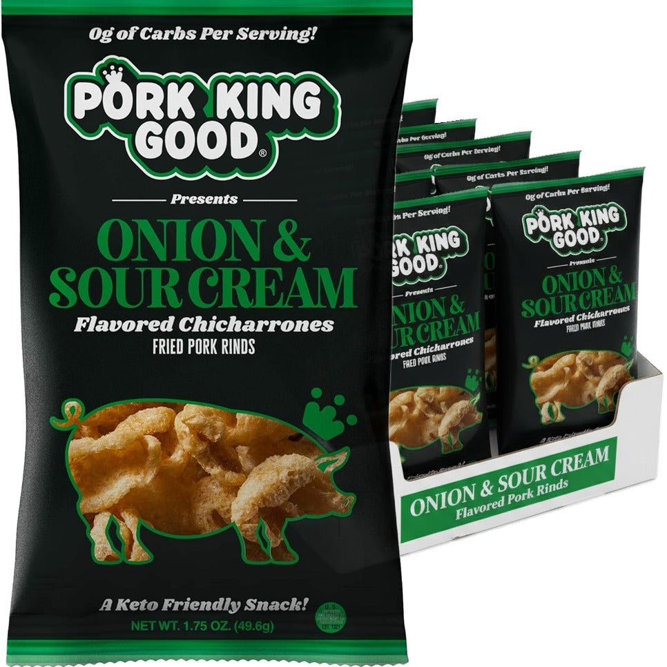 Onion & Sour Cream Pork Rinds (12 CT)