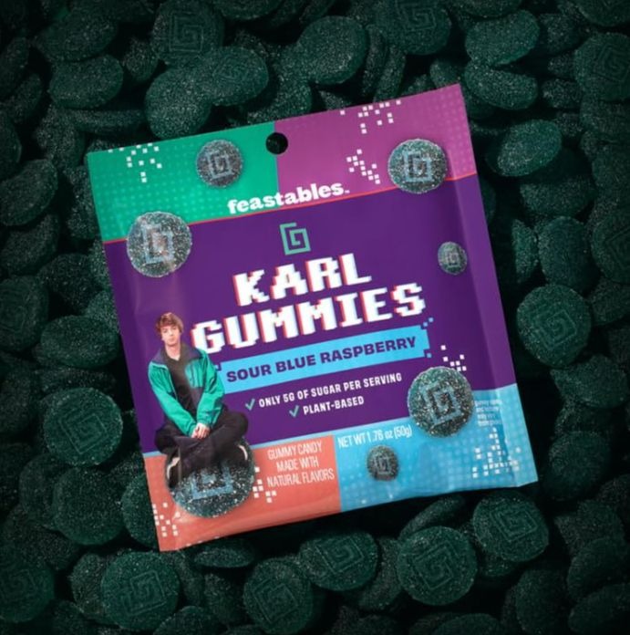 Karl's Gummies Sour Blue Raspberry (8 Pack)