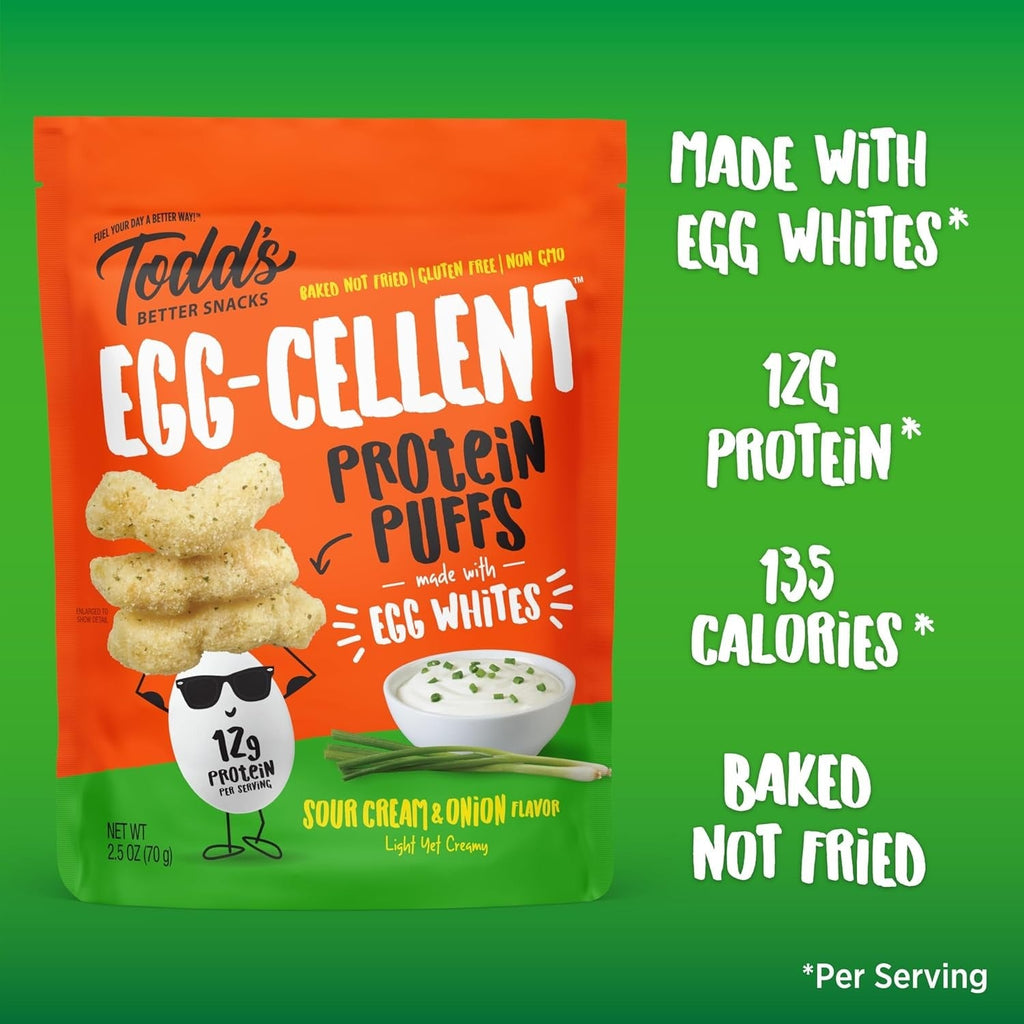 Egg-Cellent Protein Puffs - Sour Cream & Onion (4 CT)