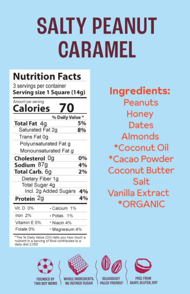 Salty Peanut Caramel Brownie Batter Bites (8 Pack)