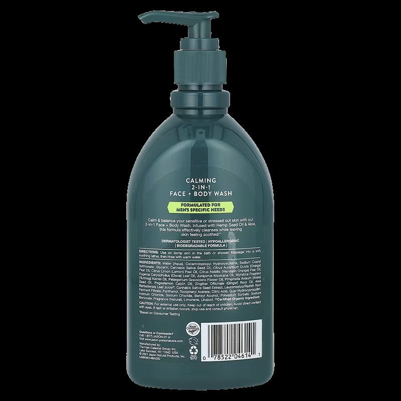 Men's 2-In-1 Calming Face & Body Wash