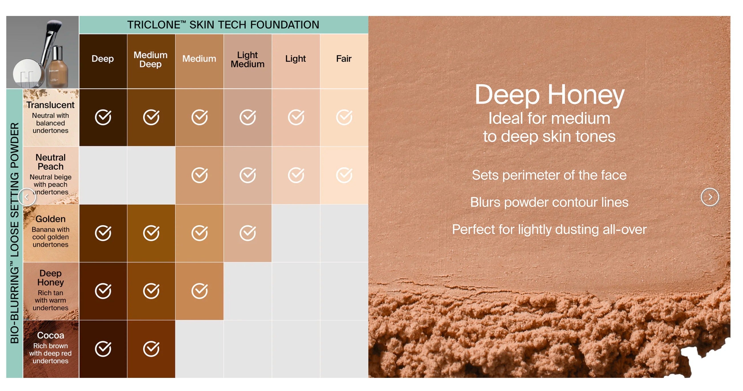 Bio-Blurring Loose Setting Powder - Deep Honey