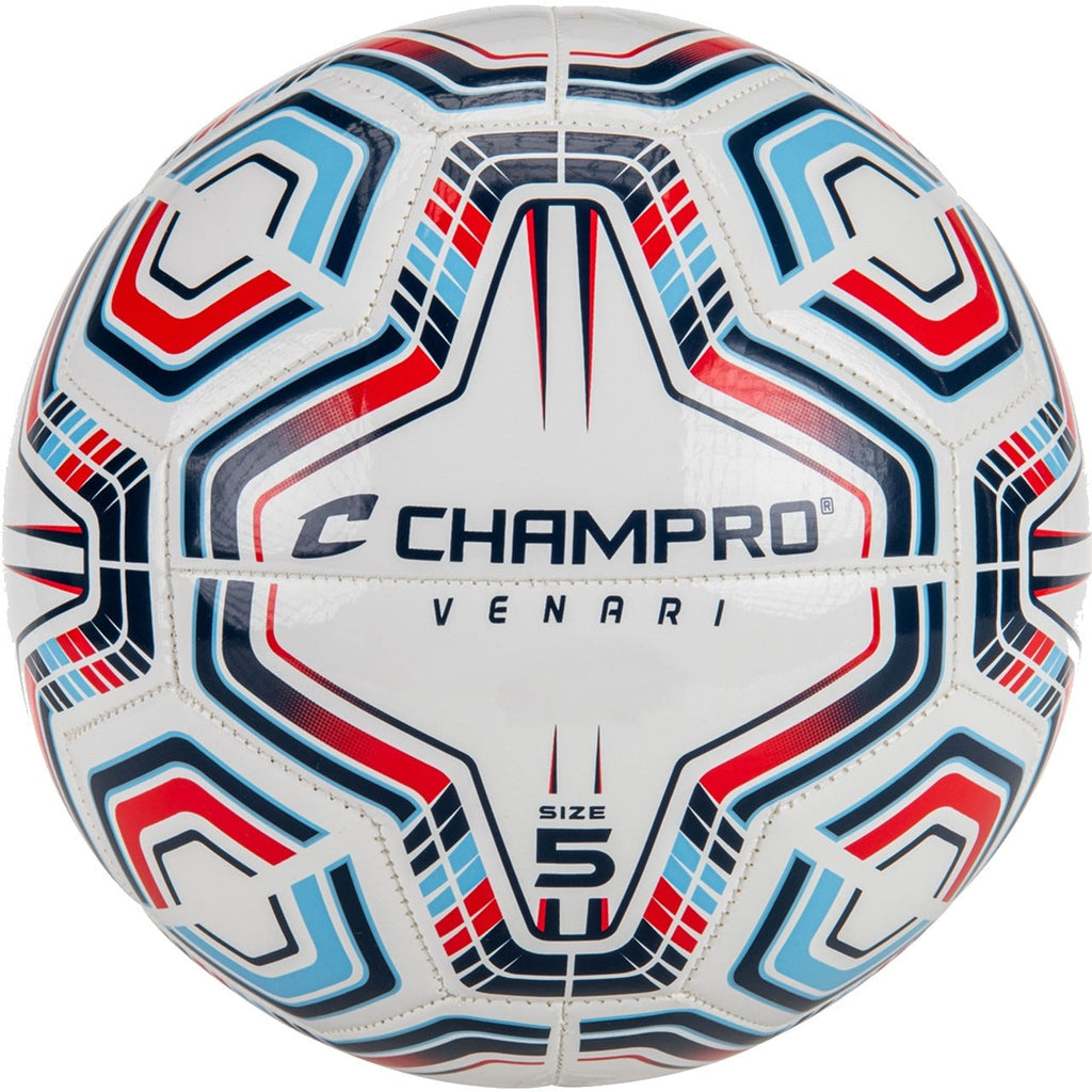 Venari 20 Panel Soccer Ball - #3 Navy Blue Scarlet