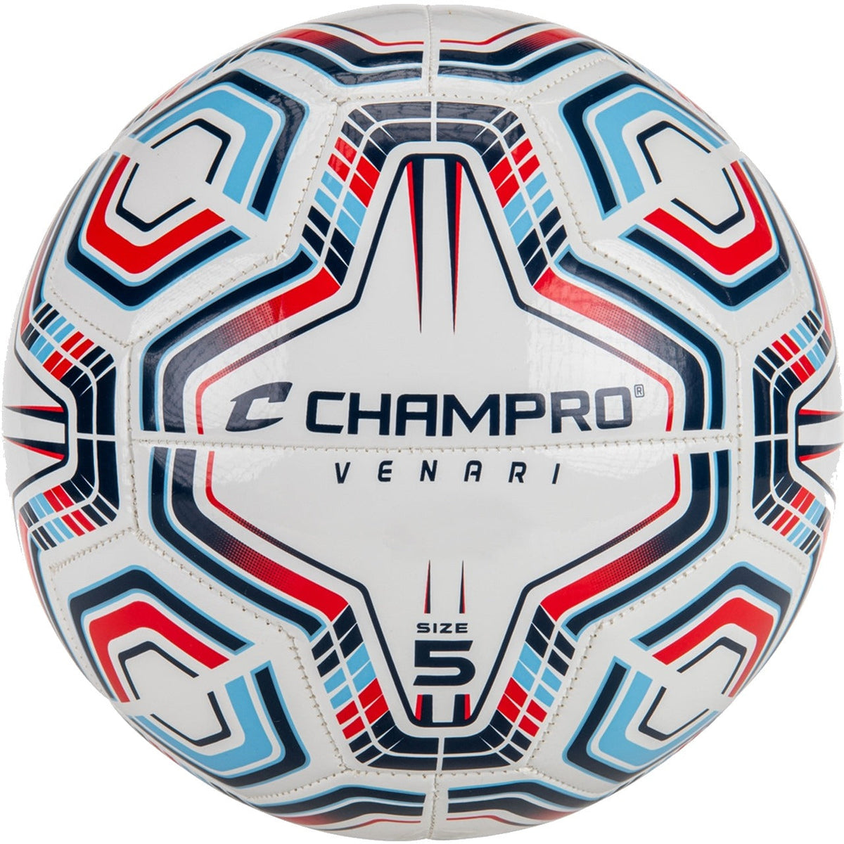 Venari 20 Panel Soccer Ball - #3 Navy Blue Scarlet