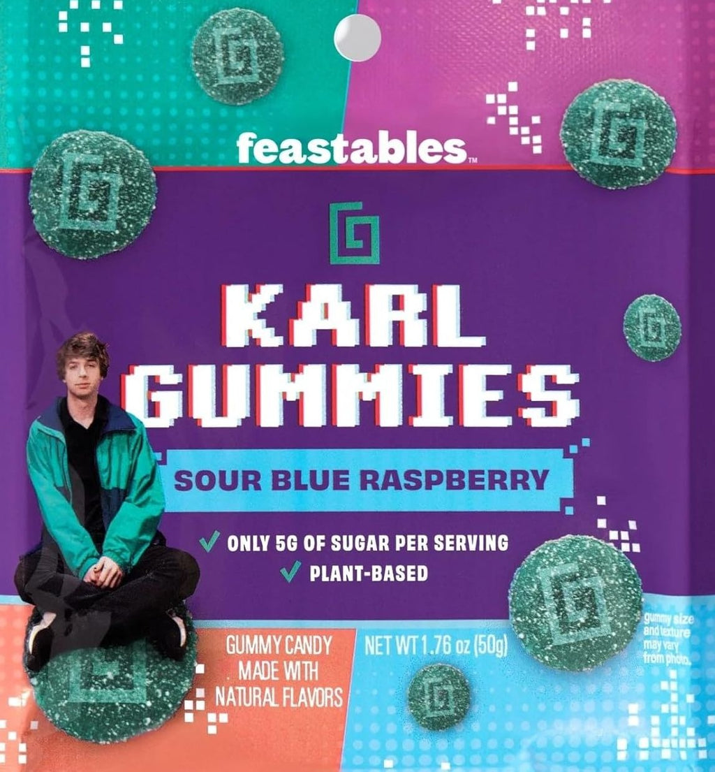 Karl's Gummies Sour Blue Raspberry (8 Pack)