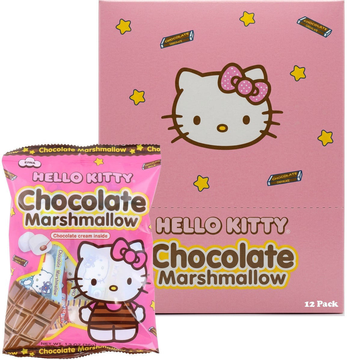 Hello Kitty Chocolate Marshmallow Candy (12 CT)