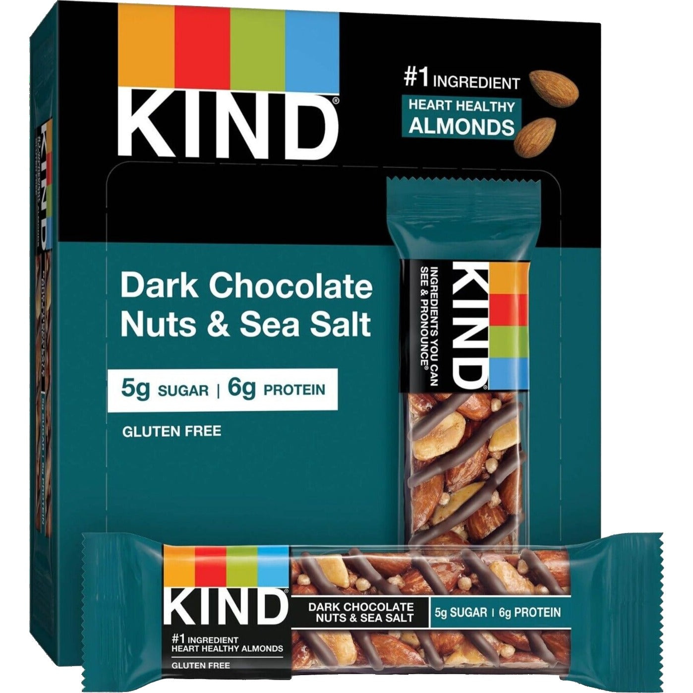 Dark Chocolate Nuts & Sea Salt Bar (6 CT)