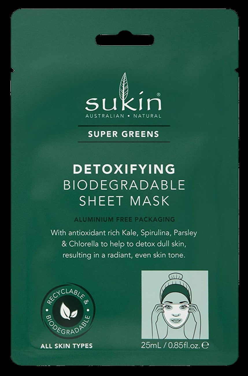 Super Greens Detoxifying Biodegradable Sheet Mask