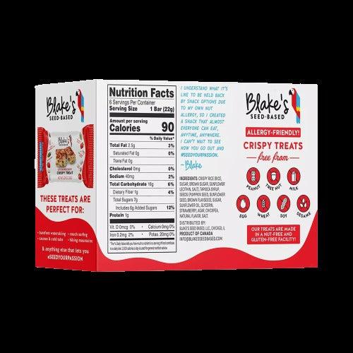 Strawberry Rice Crispy Treat Bars (6 CT)