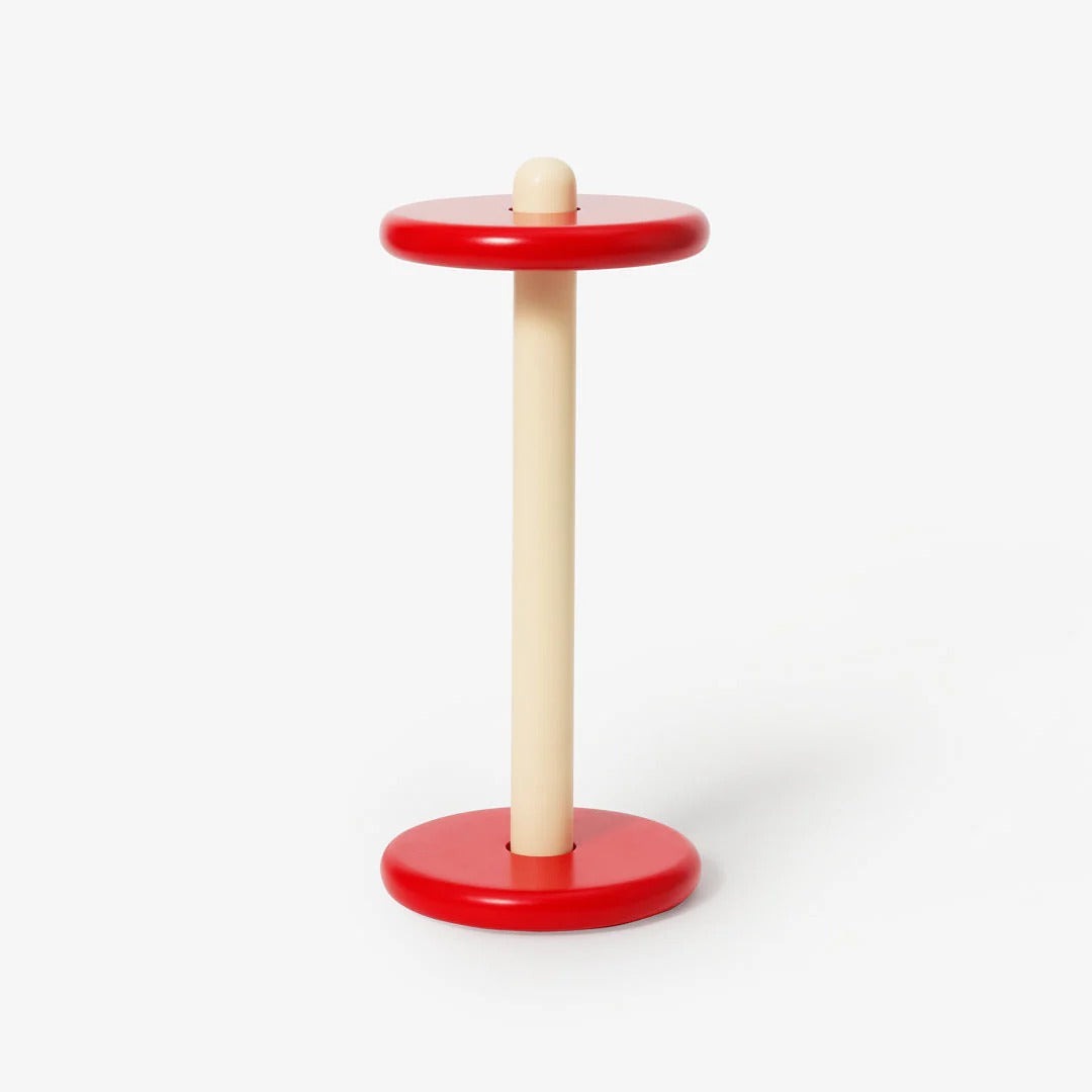 Spool Paper Towel Holder - Red/Yellow