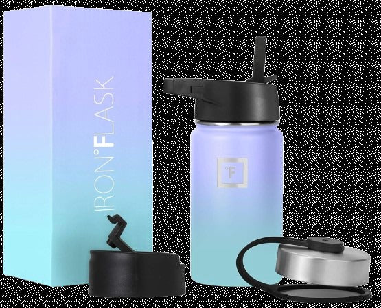 14 oz Wide Mouth Bottle with Straw Lid - Cotton Candy