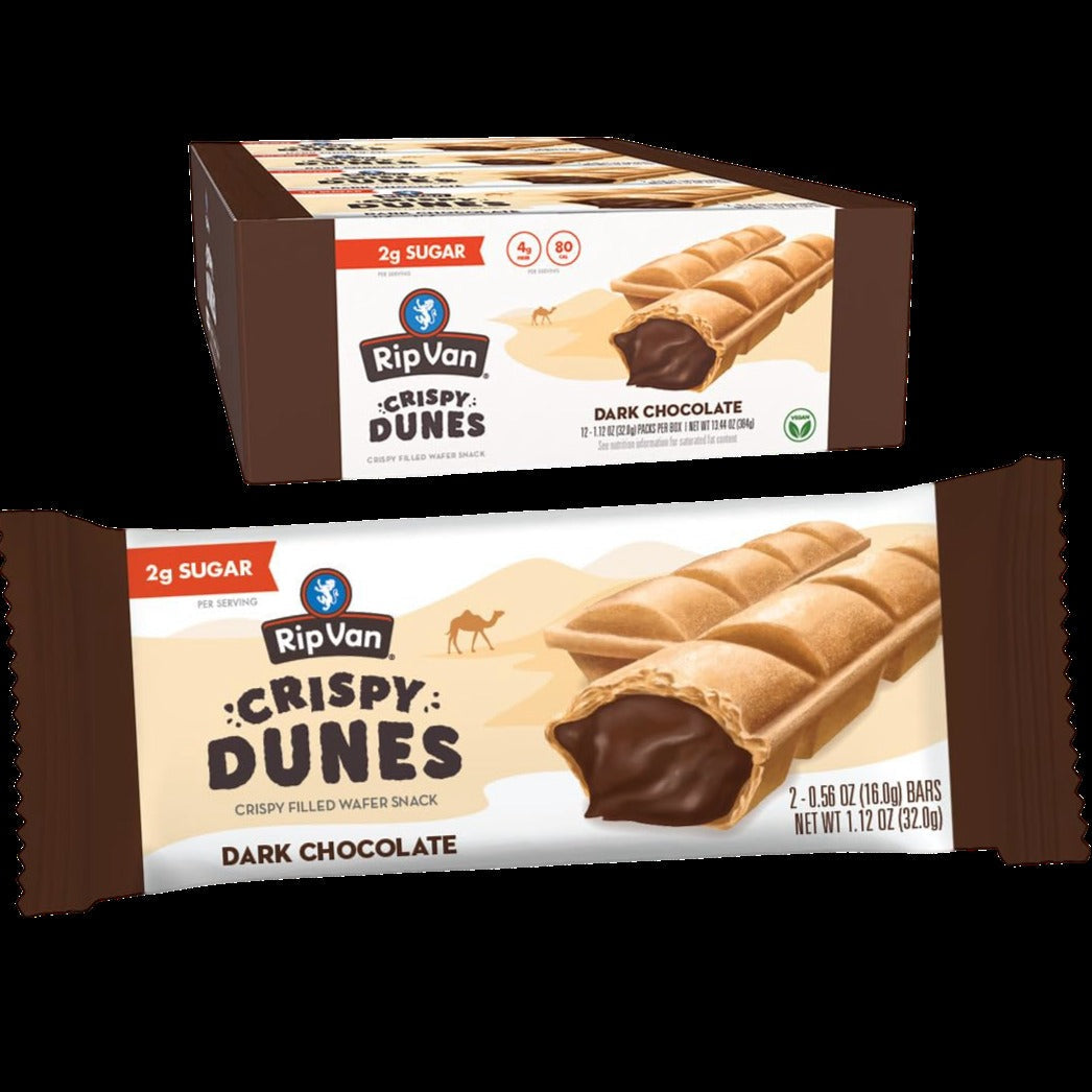 Crispy Dunes Wafer Bars - Dark Chocolate (12 CT)