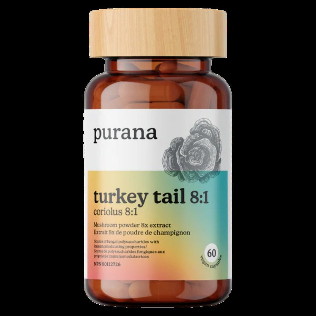 Turkey Tail 8:1 Mushroom Powder (60 Capsules)