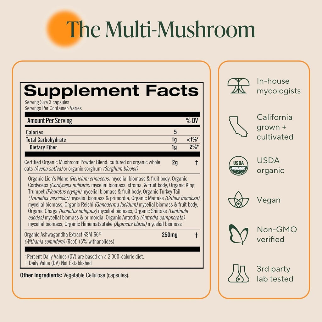 Master Blend: Mushrooms And Adaptogens (80 CT)