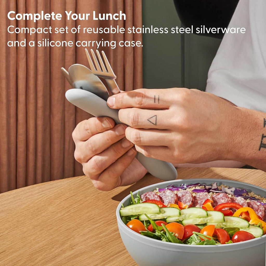 1L Plastic Lunch Bowl - Mint