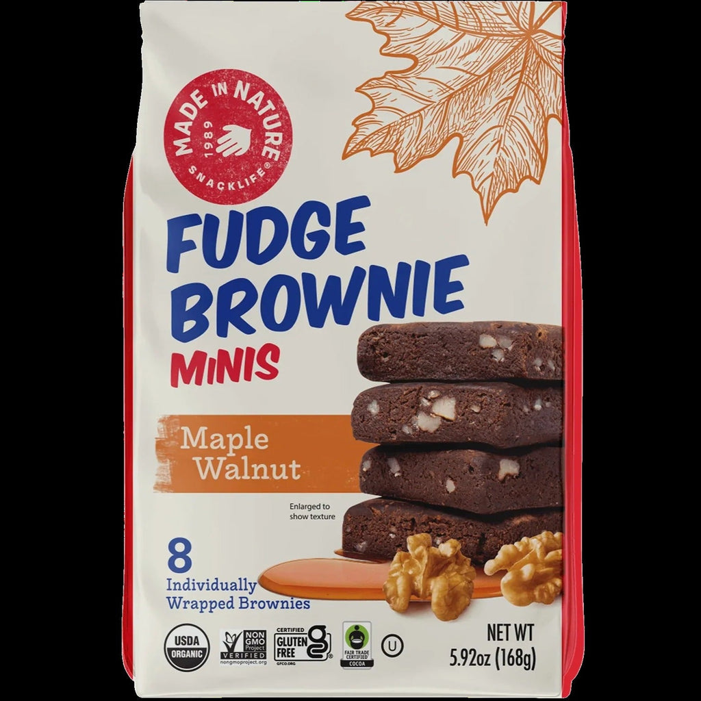 Maple Walnut Fudge Brownie Minis