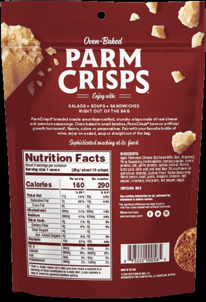 Mini Parmesan Pizza Crisps