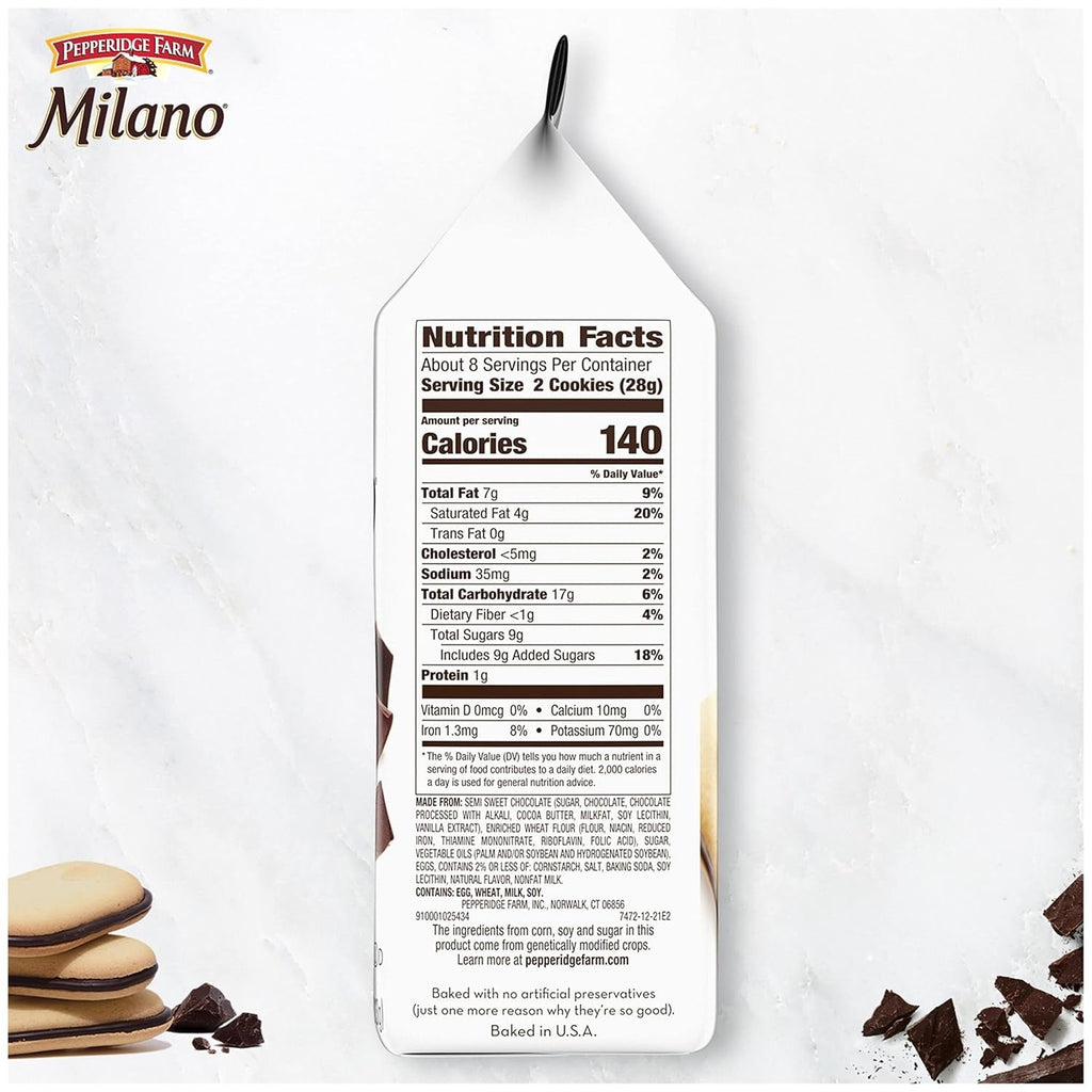Milano Double Dark Chocolate Cookies