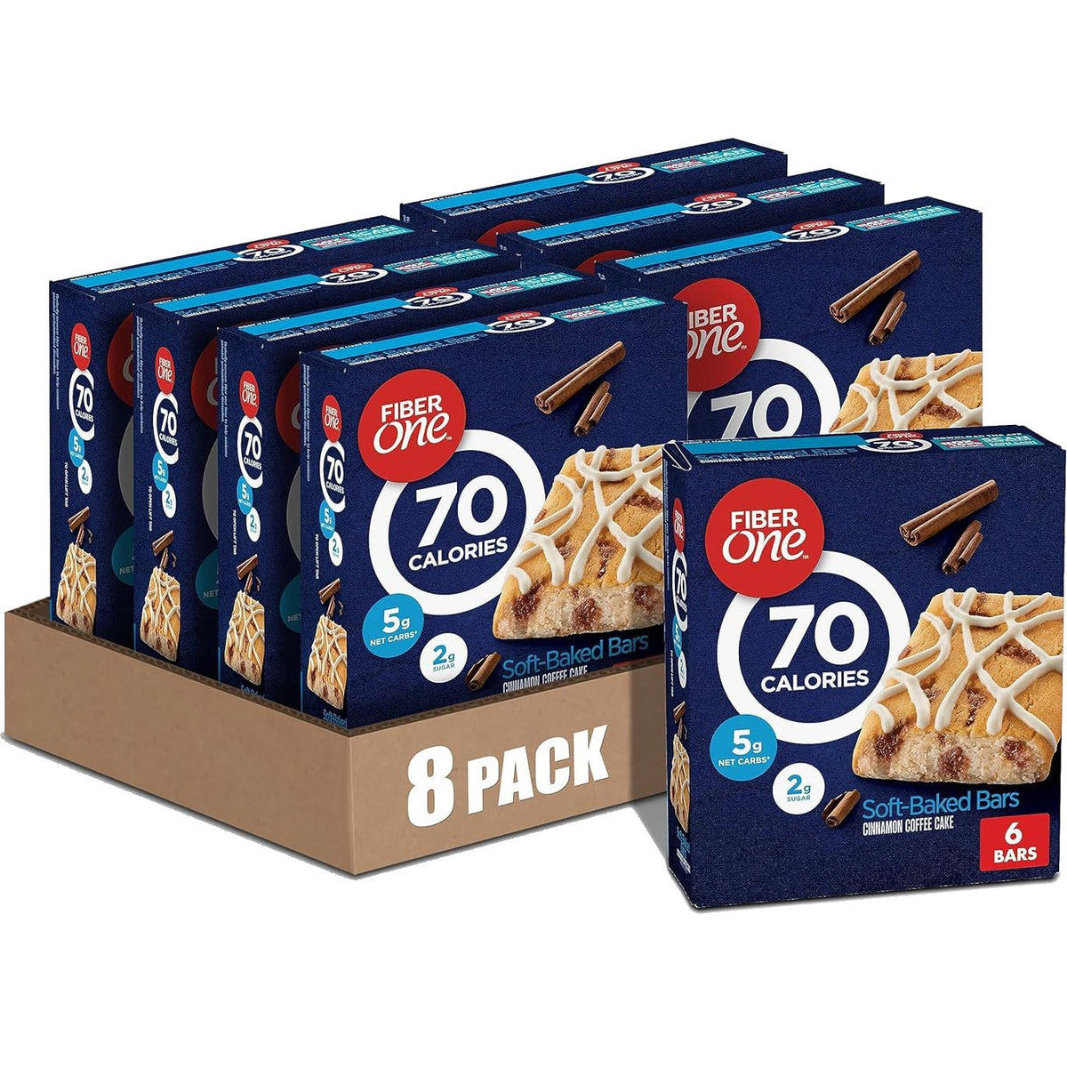 70 Calorie Cinnamon Coffee Cake Bar (8 Pack)