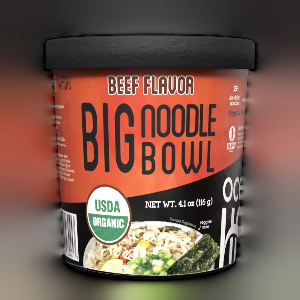 Organic Vegan Beef Big Noodle Bowl (6 CT)
