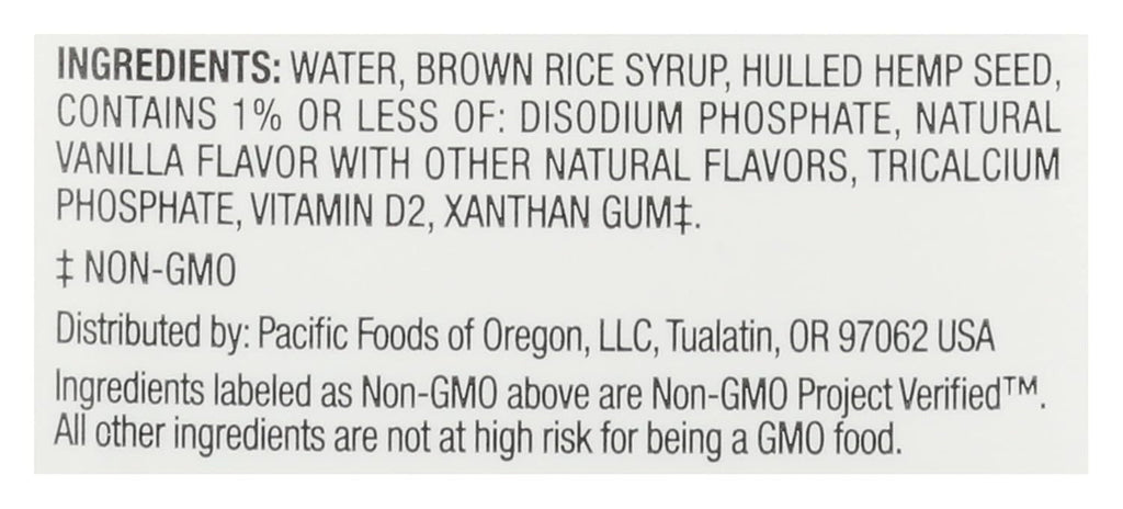 Vanilla Hemp Plant-Based Beverage