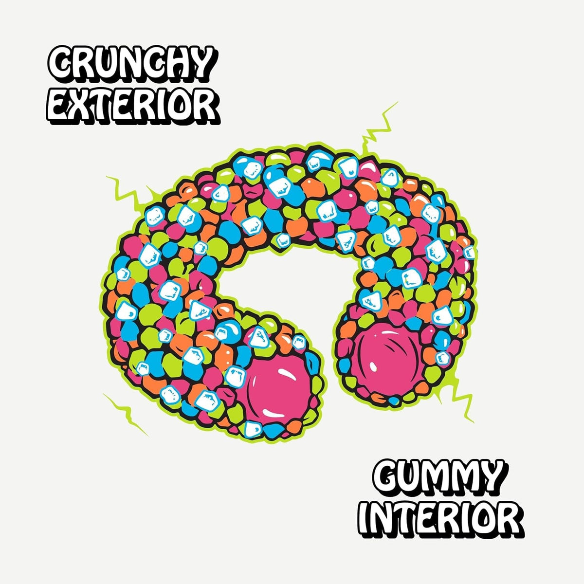Sour Gummy Cruncheez Candy