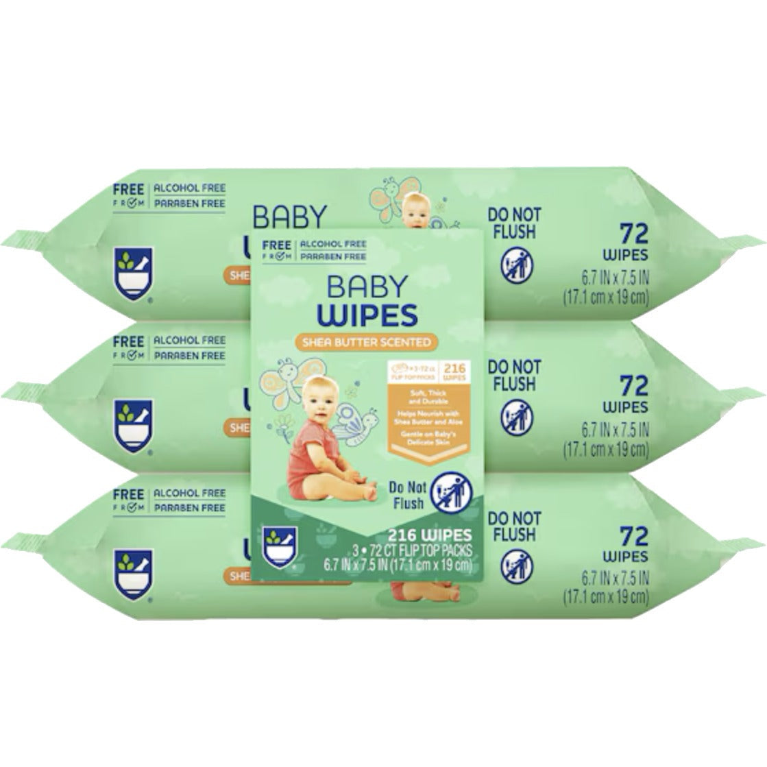 Shea Butter Baby Wipes (3 Pack)