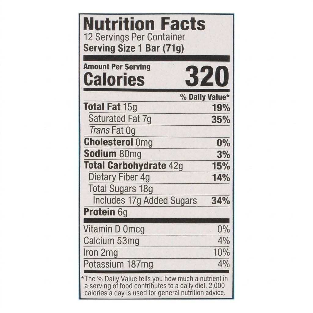 Stuff'd Chocolate Almond Butter Oat Bar (12 CT)