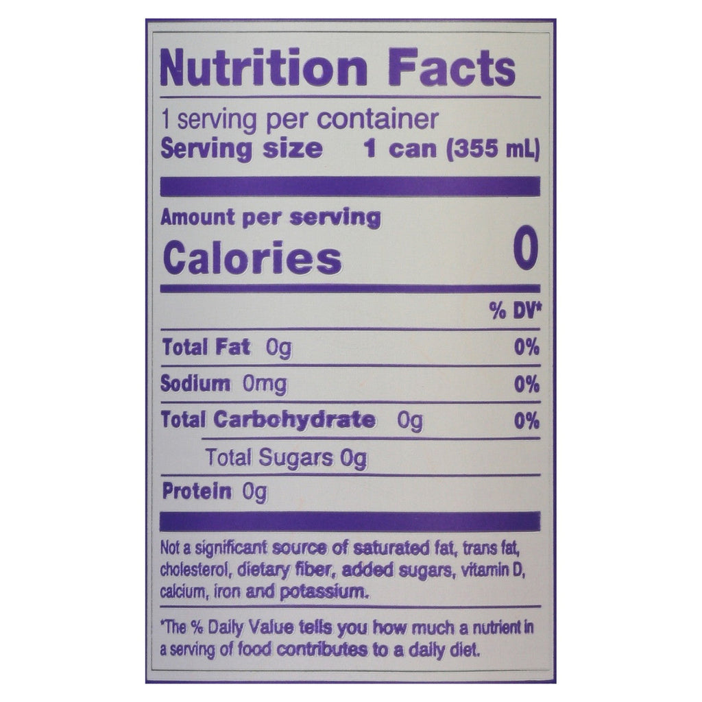 Grape Zero-Sugar Soda (12 CT)