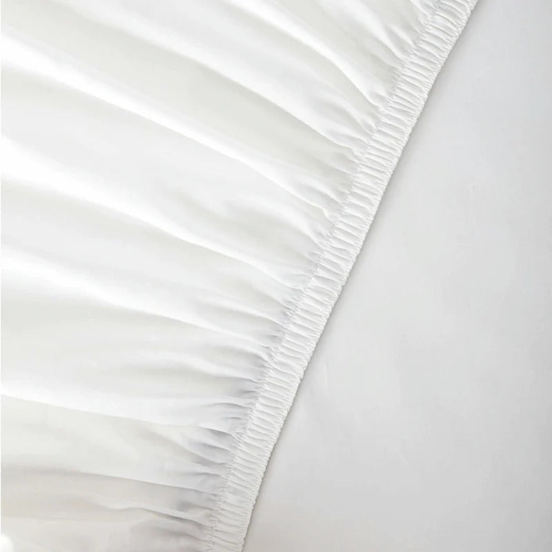 Organic Cotton Full Fitted Sheet - White