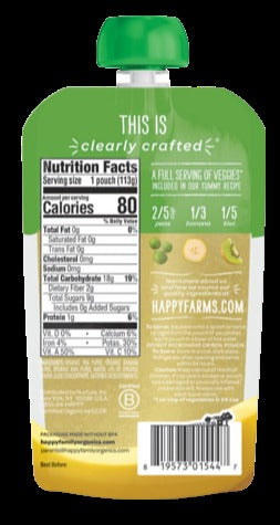 Organics Peas, Bananas & Kiwi Organic Baby Food