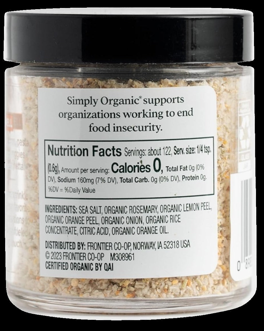 Citrus Rosemary Finishing Salt