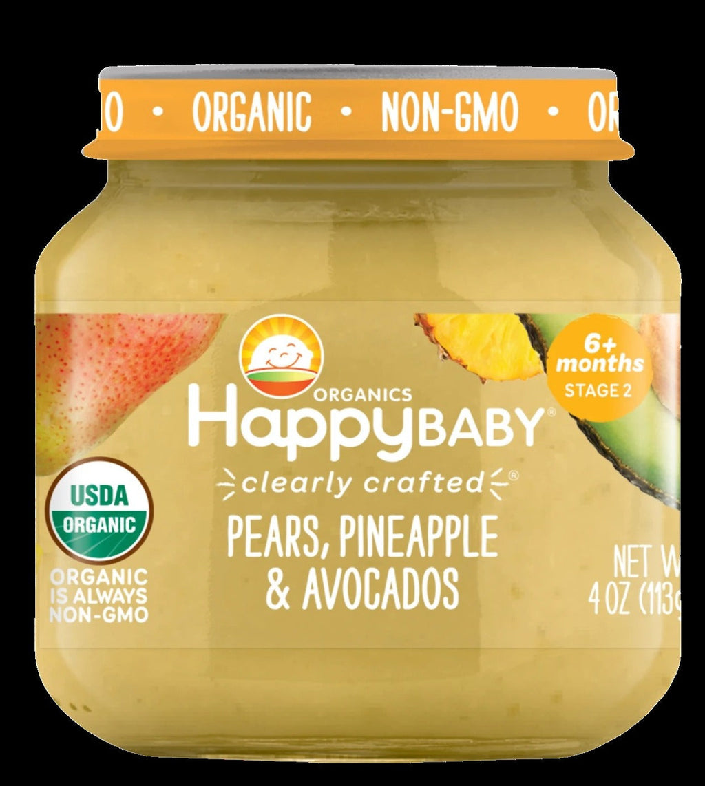 Organic Pears Pineapples & Avocados Baby Food (6 Pack)