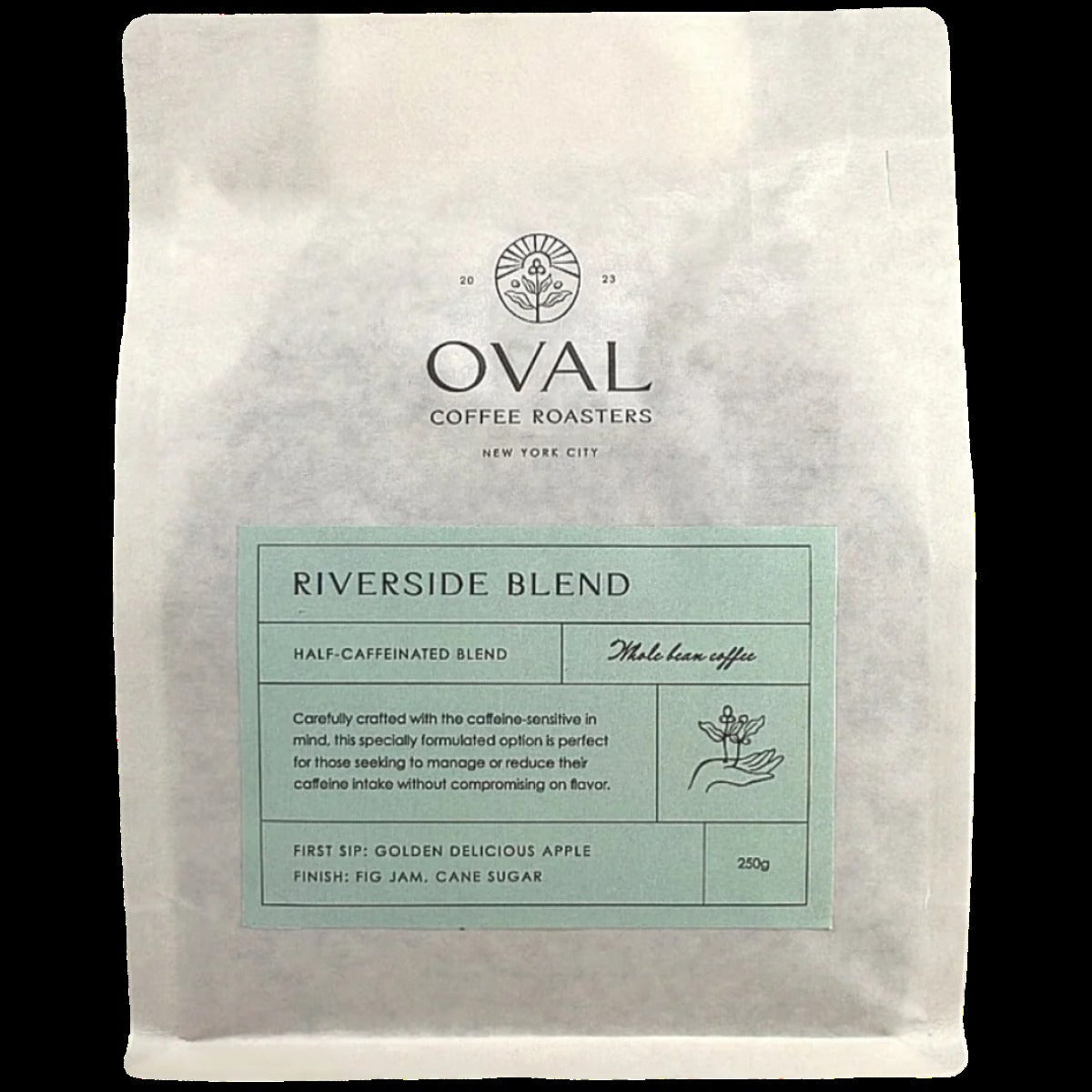 Riverside Blend Half-Caff Light Roast Whole Bean Coffee