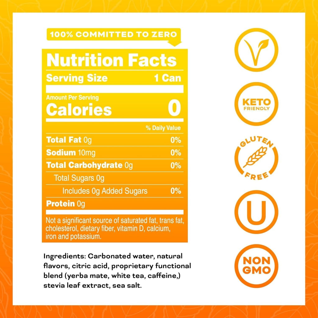 Mango Passion Fruit Plant Based Energy Drink