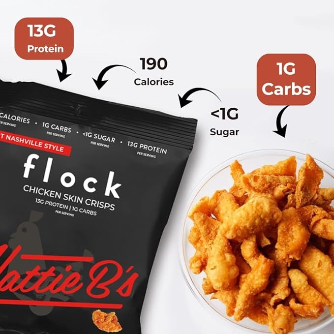 Hot Nashville Chicken Skin Crisps (8 Pack)