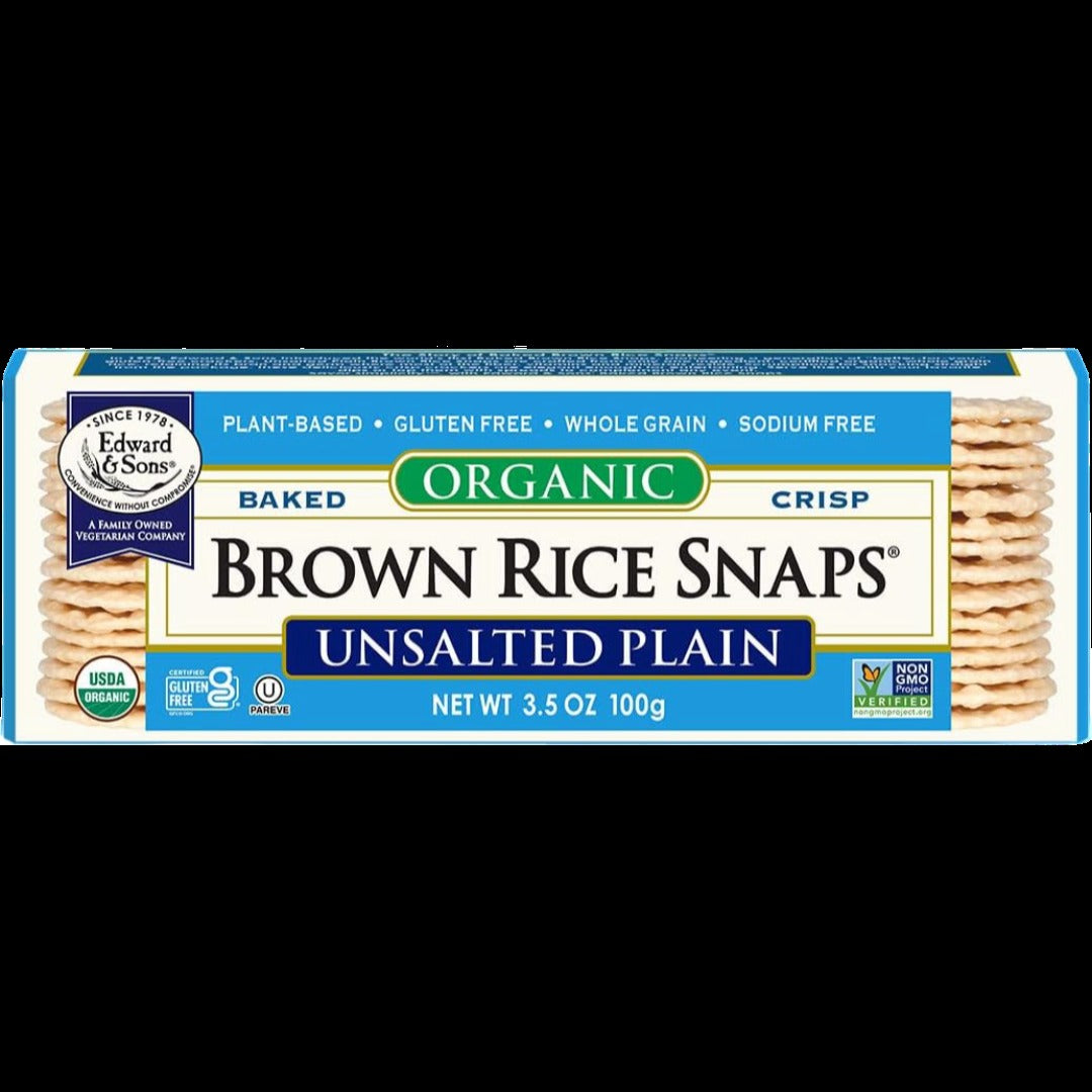 Unsalted Plain Brown Rice Snaps