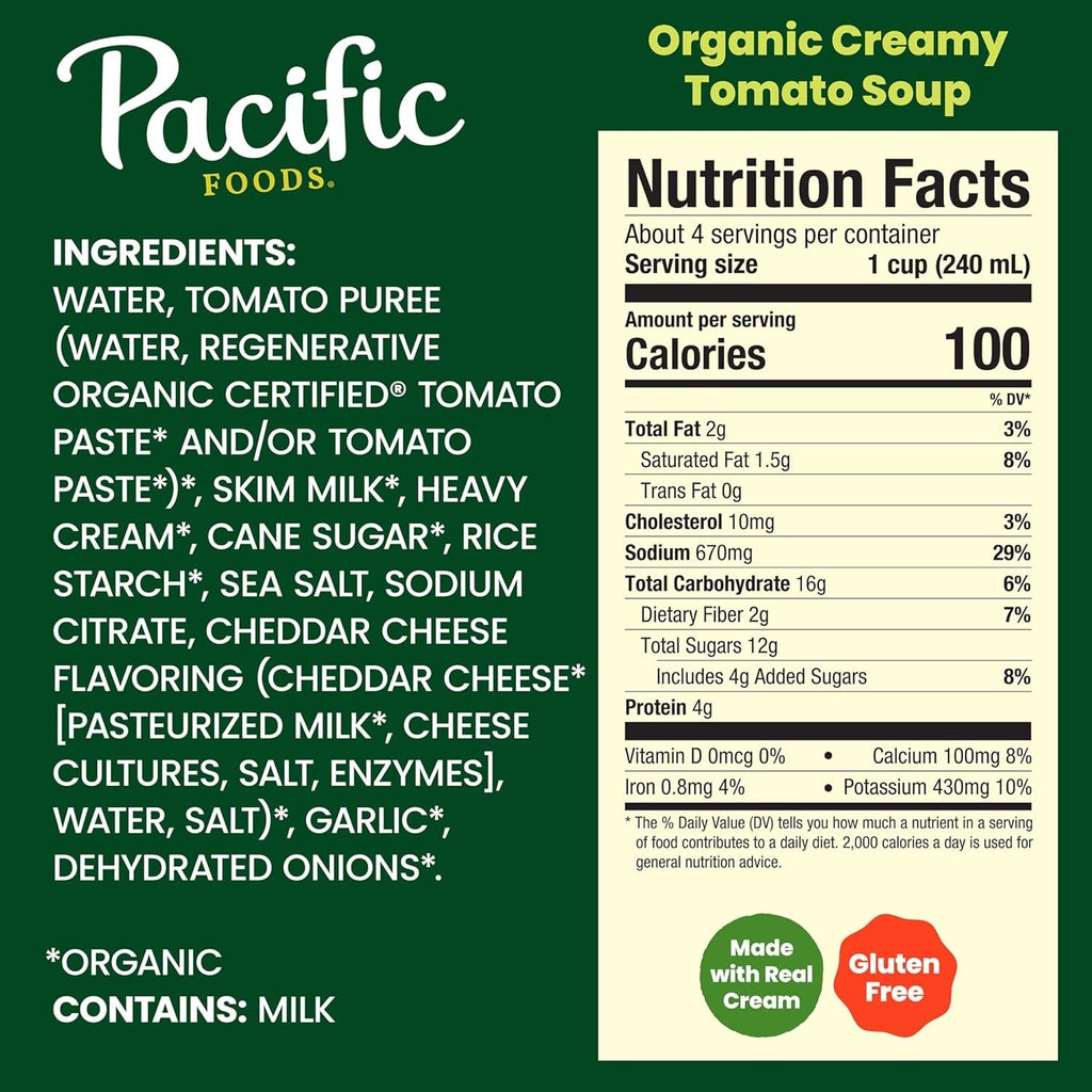 Organic Creamy Tomato Soup