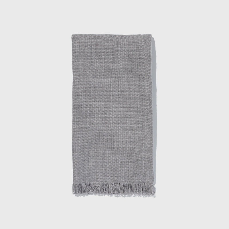 Slub Organic Cotton Napkins: Grey (4 Set)