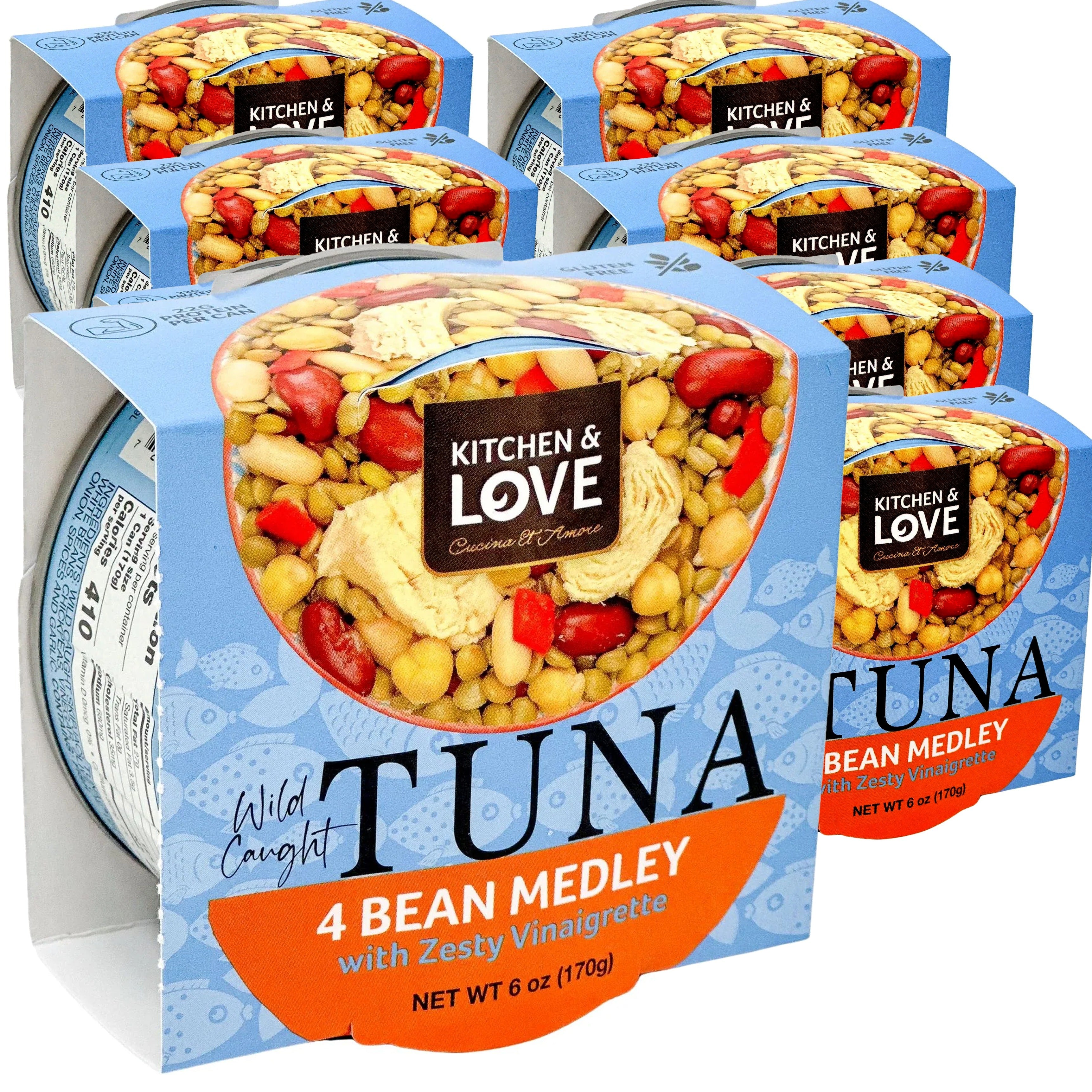 Wild Caught Tuna 4 Bean Medley (8 Pack)