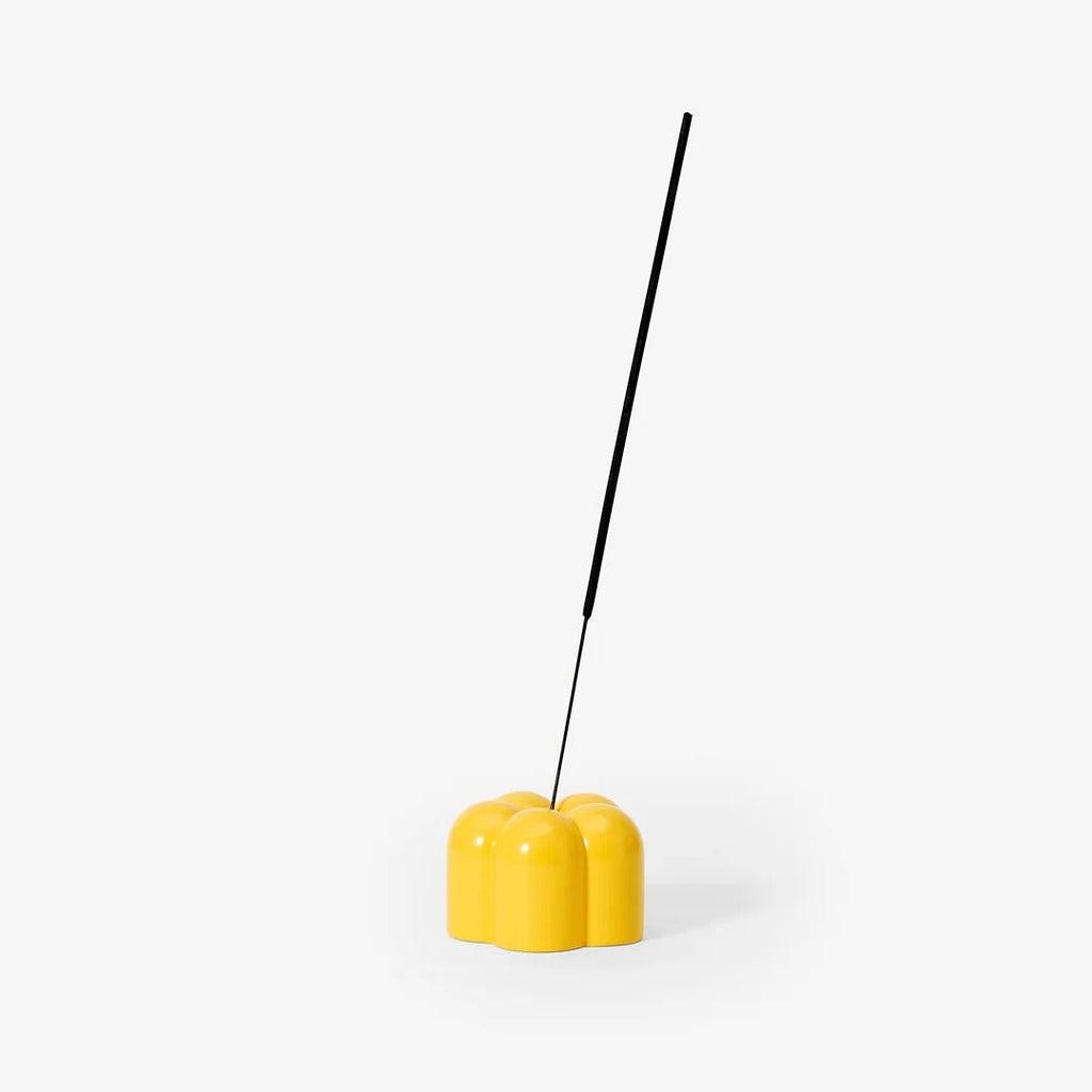 Candle and Incense Holder - Yellow