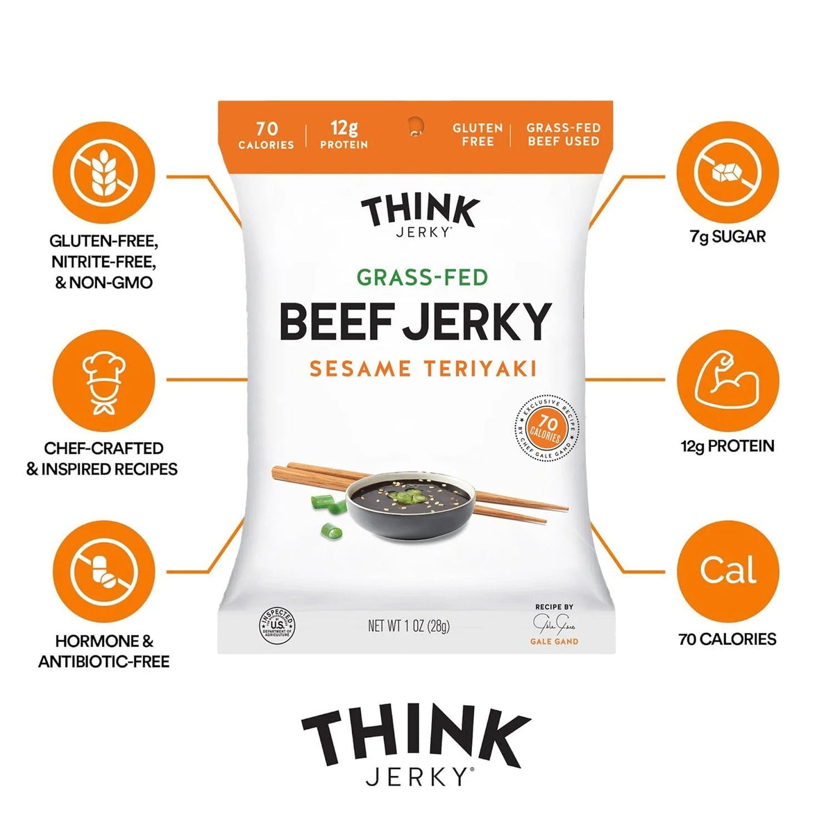 Grass-Fed Sesame Teriyaki Jerky (12 CT)