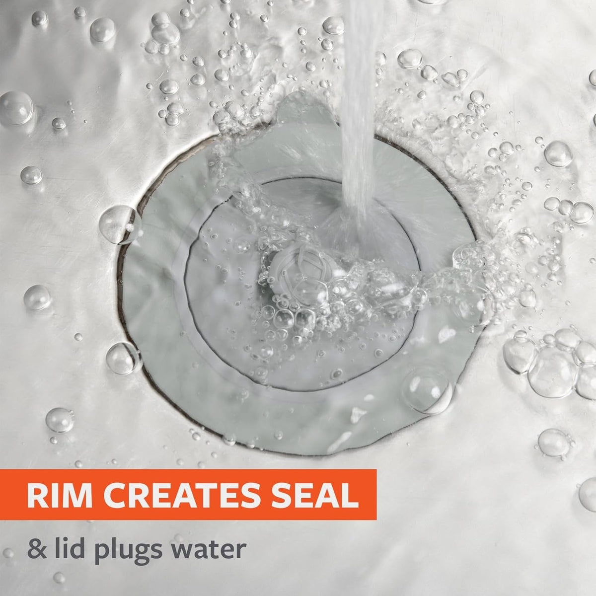 SINKSATIONAL Sink Strainer With Stopper - Gray