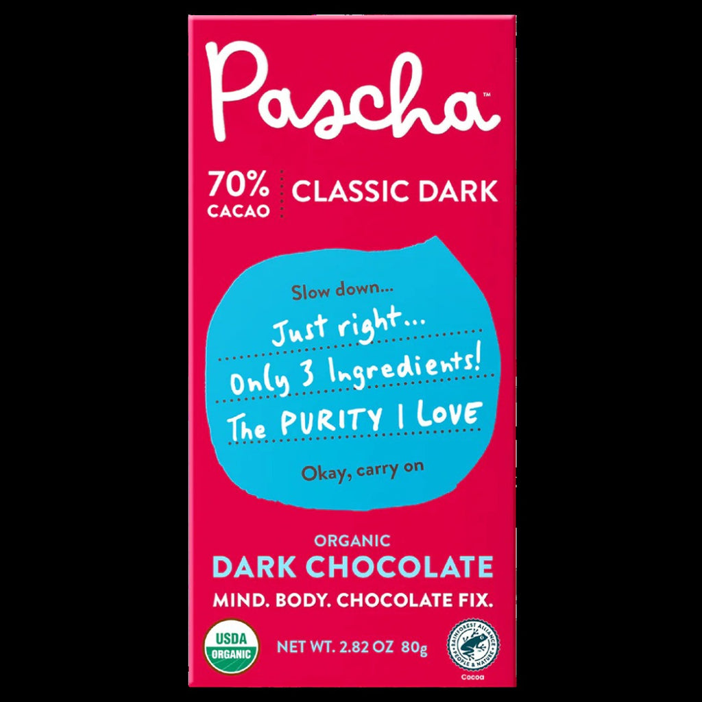 Organic Dark Chocolate Bar 70% Cacao