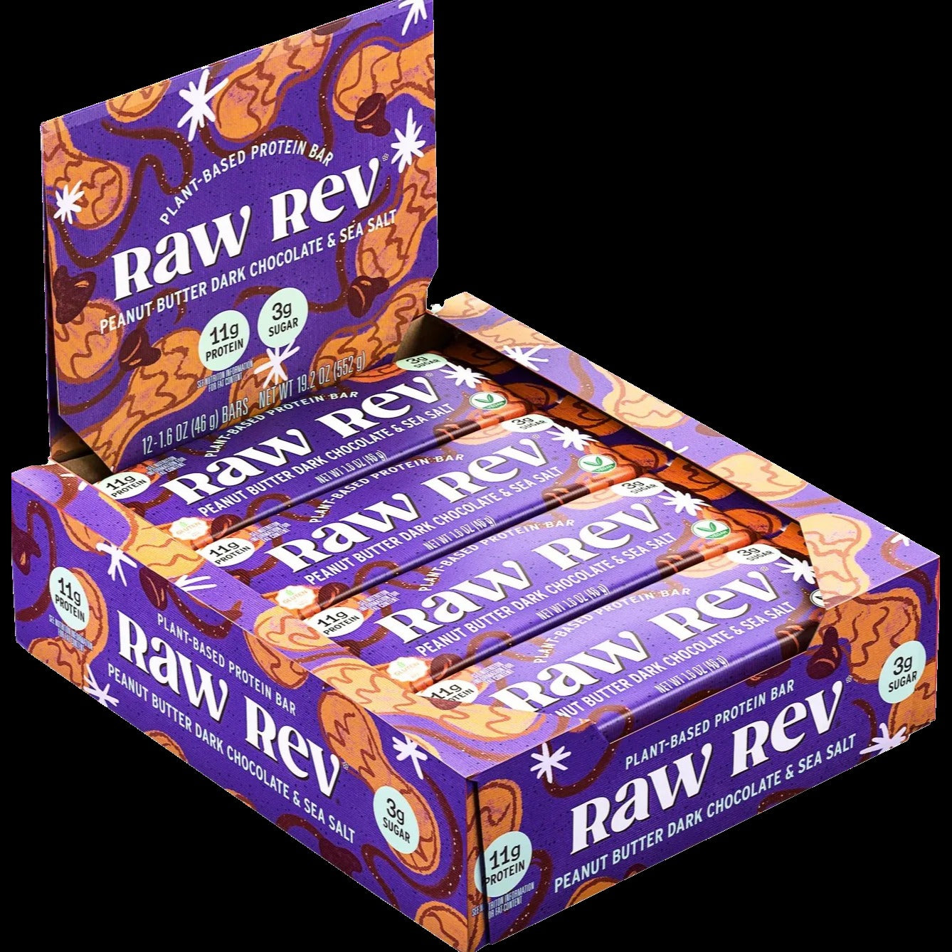 Peanut Butter, Dark Chocolate & Sea Salt Protein Bar (12 Pack)
