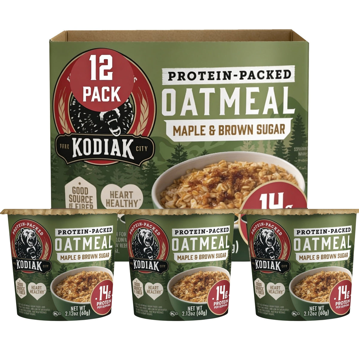 Maple & Brown Sugar Oatmeal Cups (12 CT)